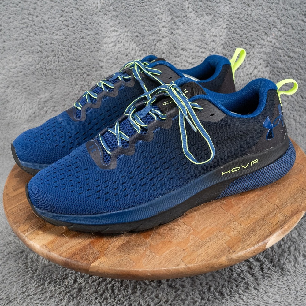 Under Armour Men's Sz 13 HOVR Turbulence Blue Black Running Shoe 3025419-401 - Picture 3 of 10